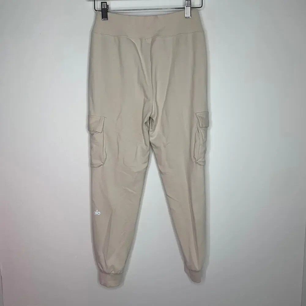 ALO Yoga High Rise Cargo Sweat Pant Cuffed Jogger 7/8 Size XS Womens